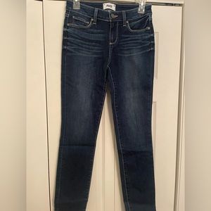 NEW Paige Jeans skyline ankle leg dark denim jeans Size 26